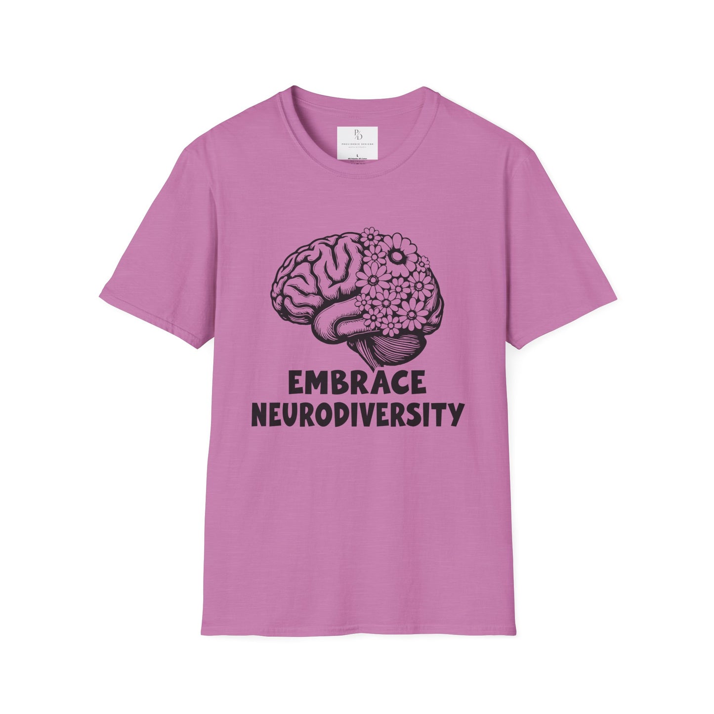 Embrace Neurodiversity Unisex Softstyle T-Shirt - Celebrate Diversity and Inclusion