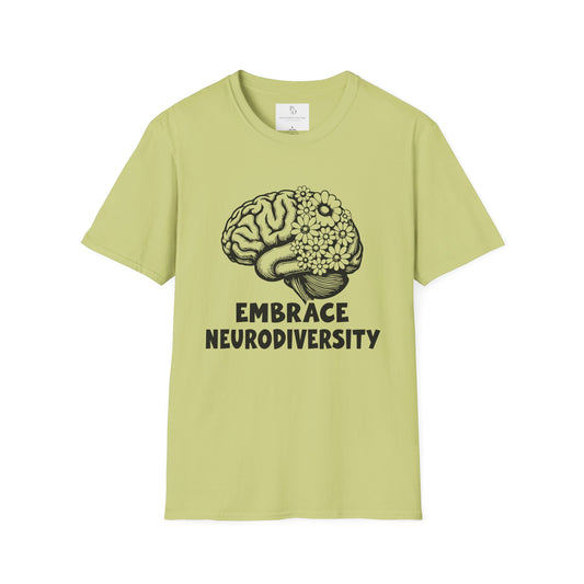 Embrace Neurodiversity Unisex Softstyle T-Shirt - Celebrate Diversity and Inclusion