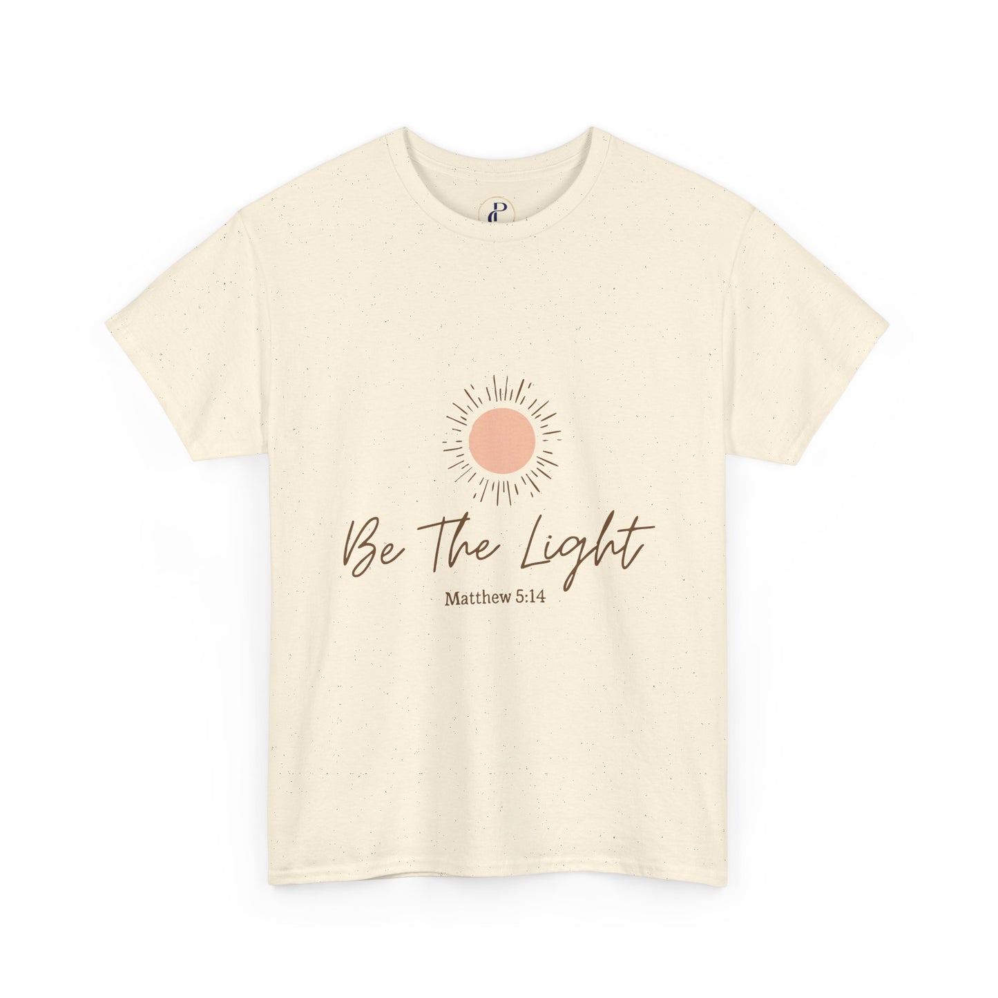 Be The Light Cotton Tee — Inspirational Christian Matthew 5:14 Shirt