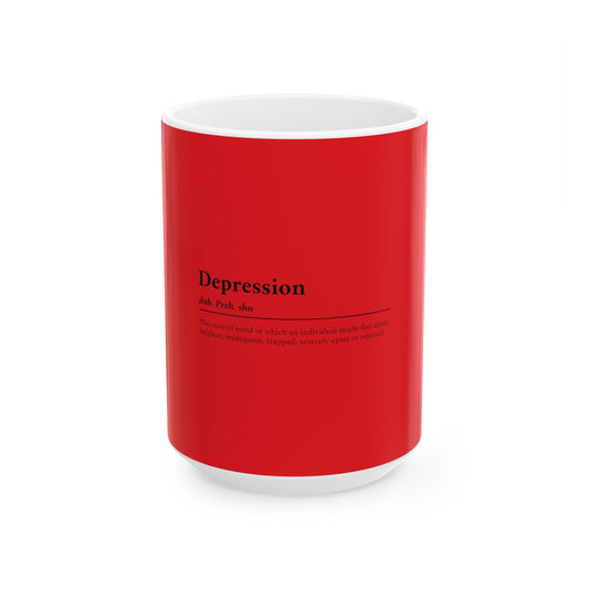 Depression Awareness Ceramic Mug, (11oz, 15oz)