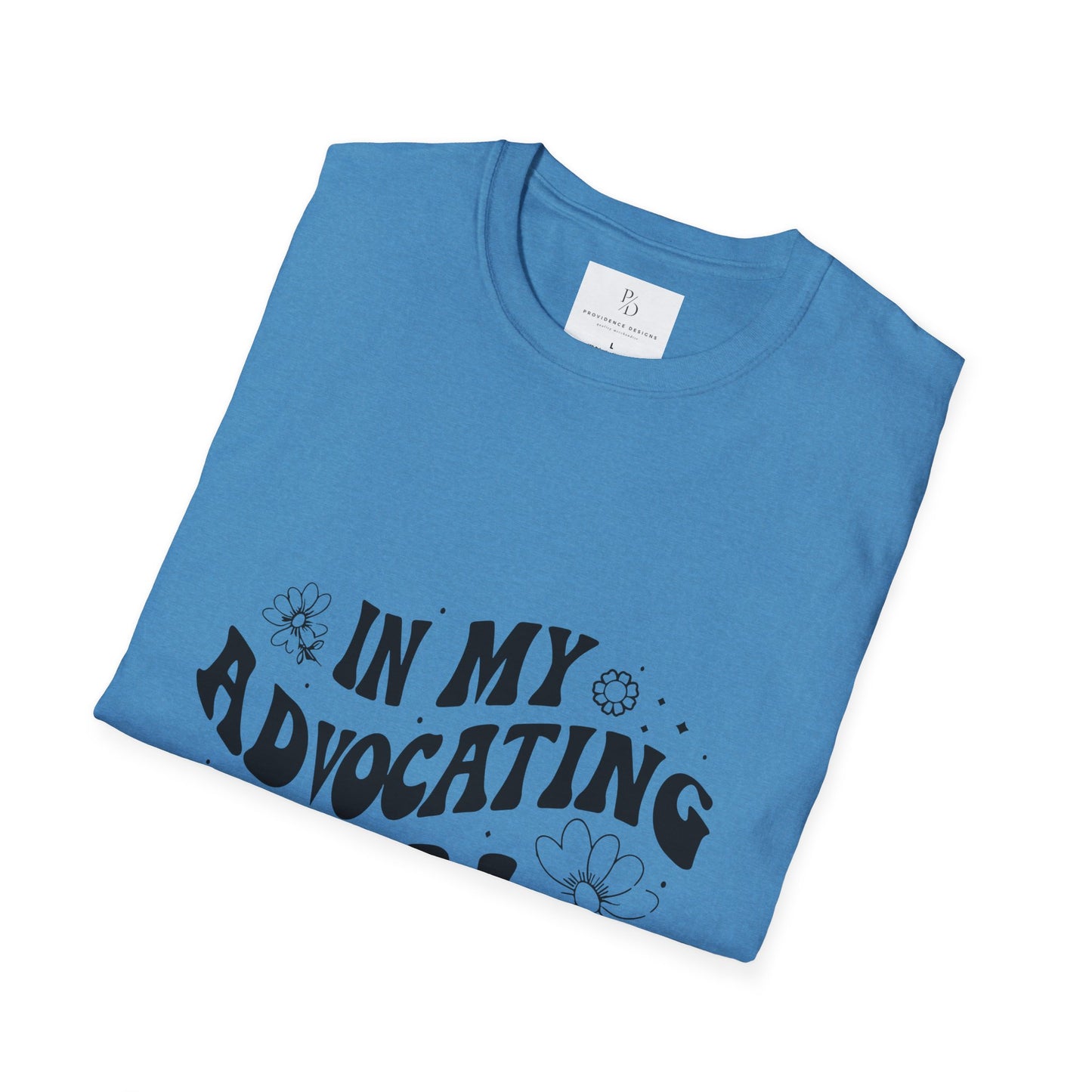 In My Advocating Era Unisex Softstyle T-Shirt – Empowering Orange Tee for Activists