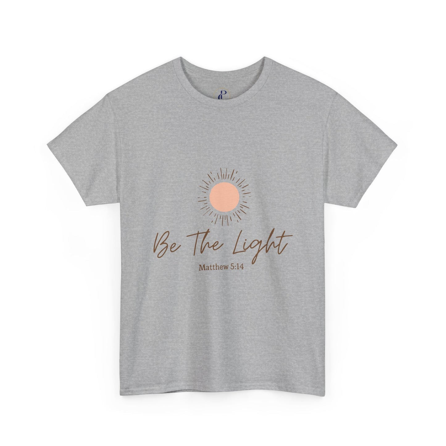 Be The Light Cotton Tee — Inspirational Christian Matthew 5:14 Shirt