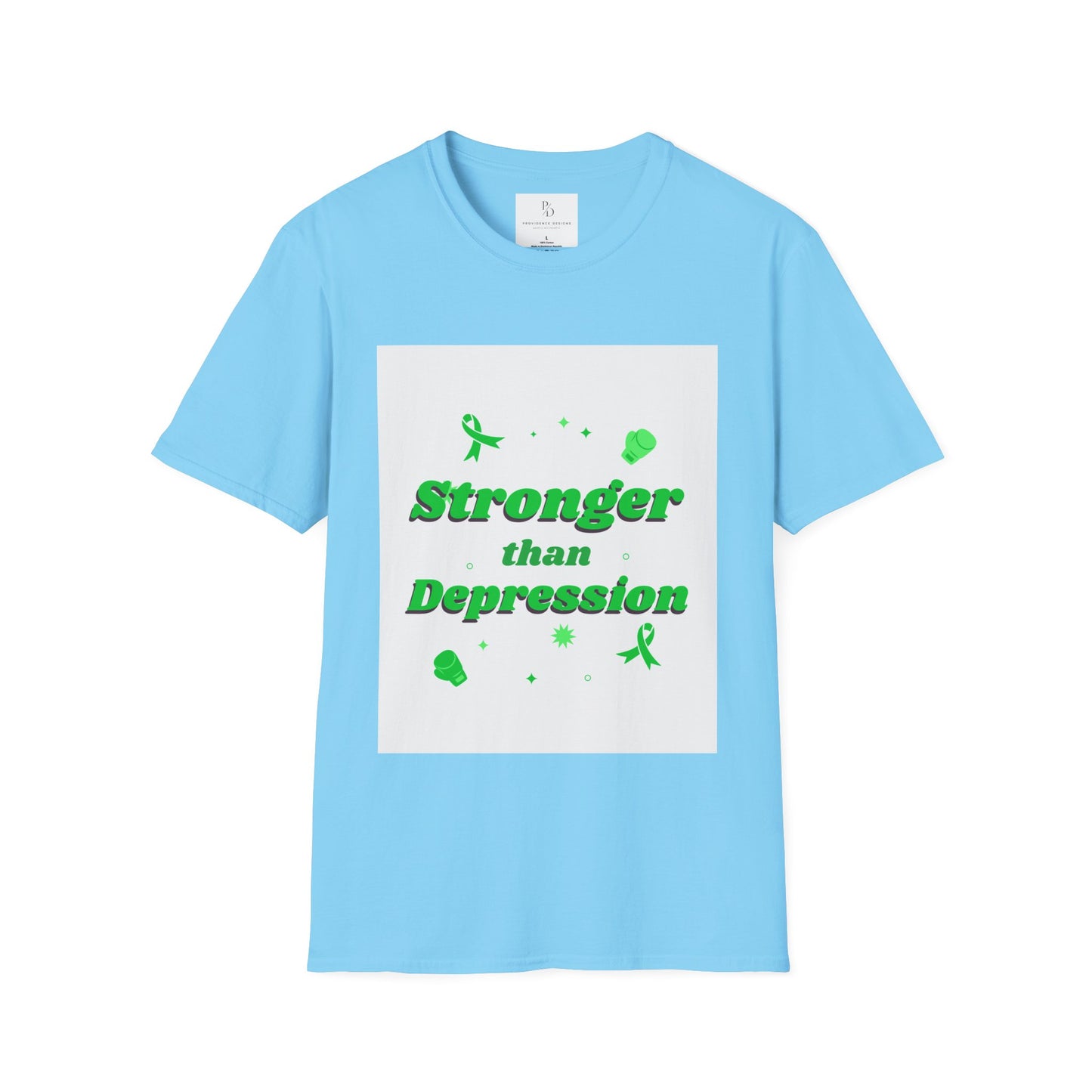 Stronger than depression Unisex Softstyle T-Shirt