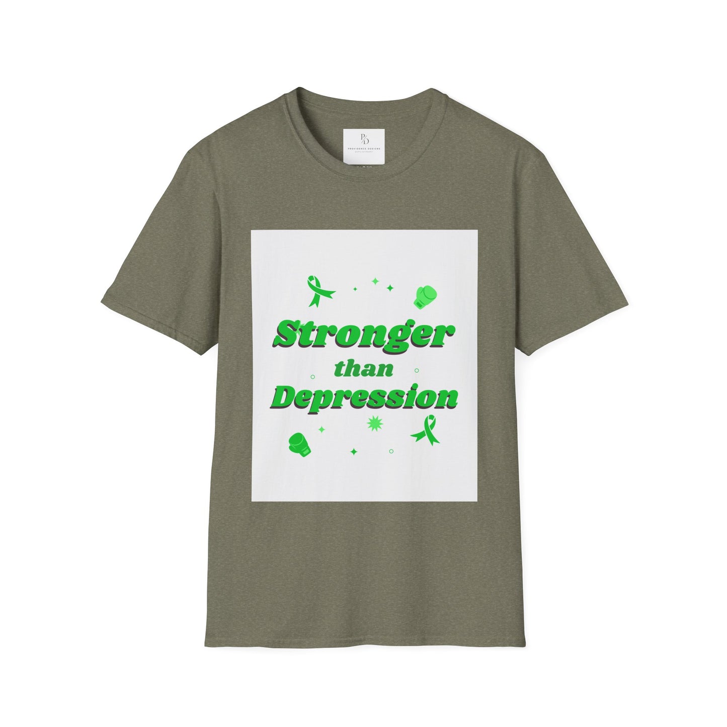 Stronger than depression Unisex Softstyle T-Shirt