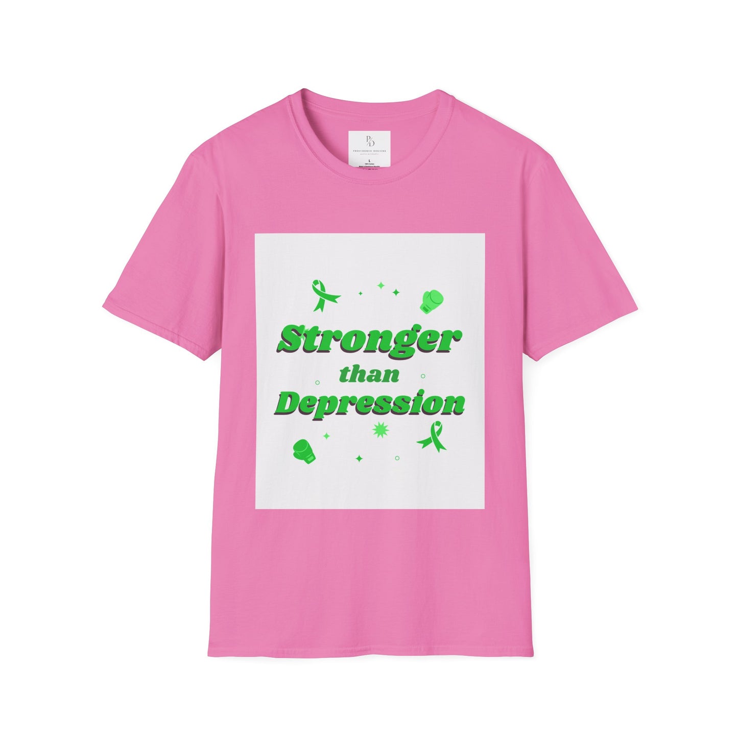 Stronger than depression Unisex Softstyle T-Shirt