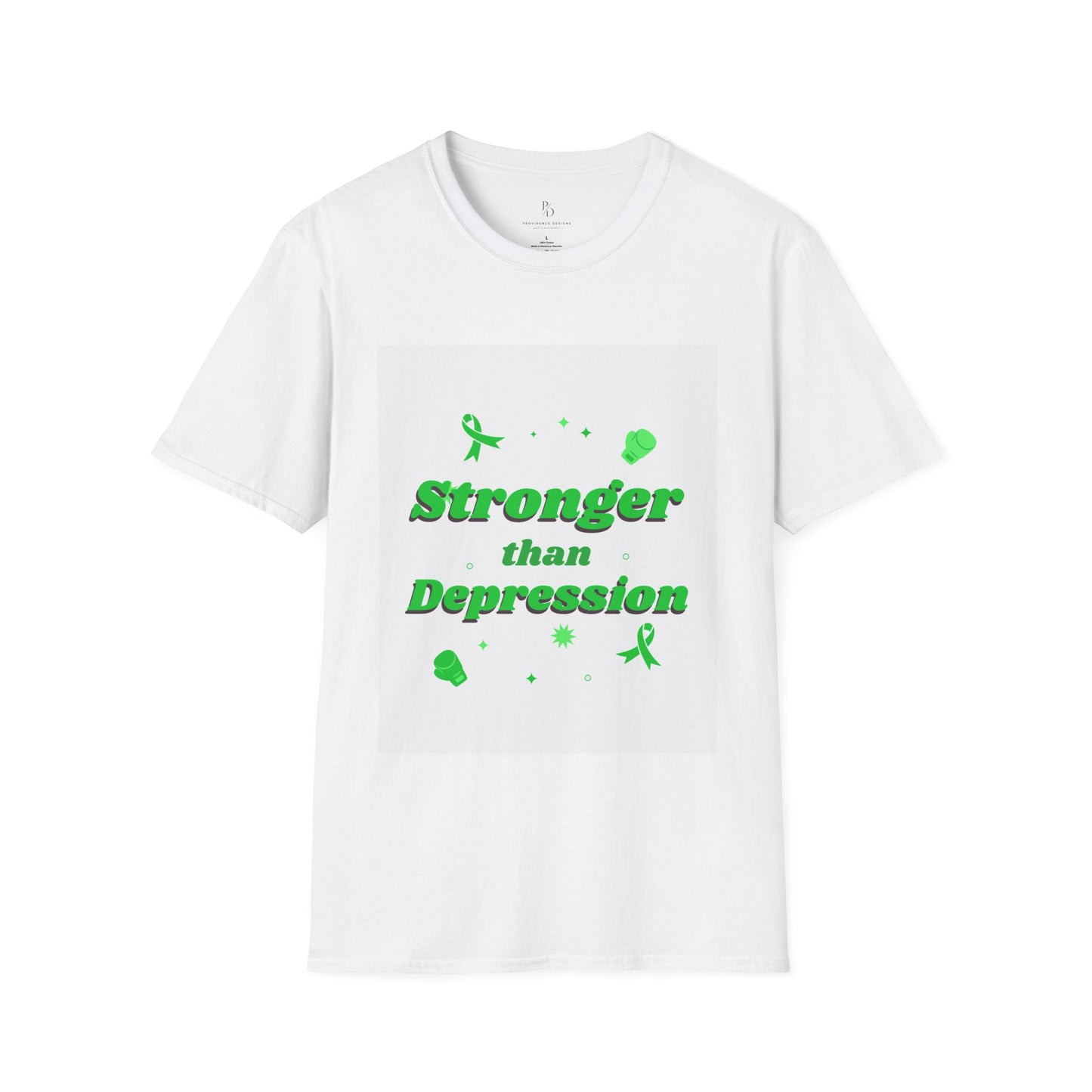 Stronger than depression Unisex Softstyle T-Shirt