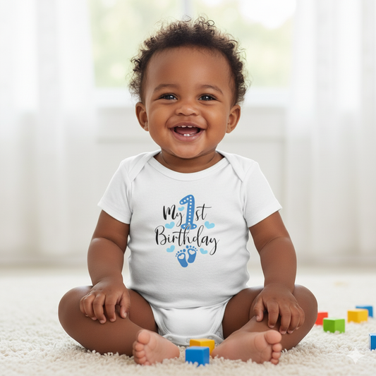 1st Birthday Baby Bodysuit