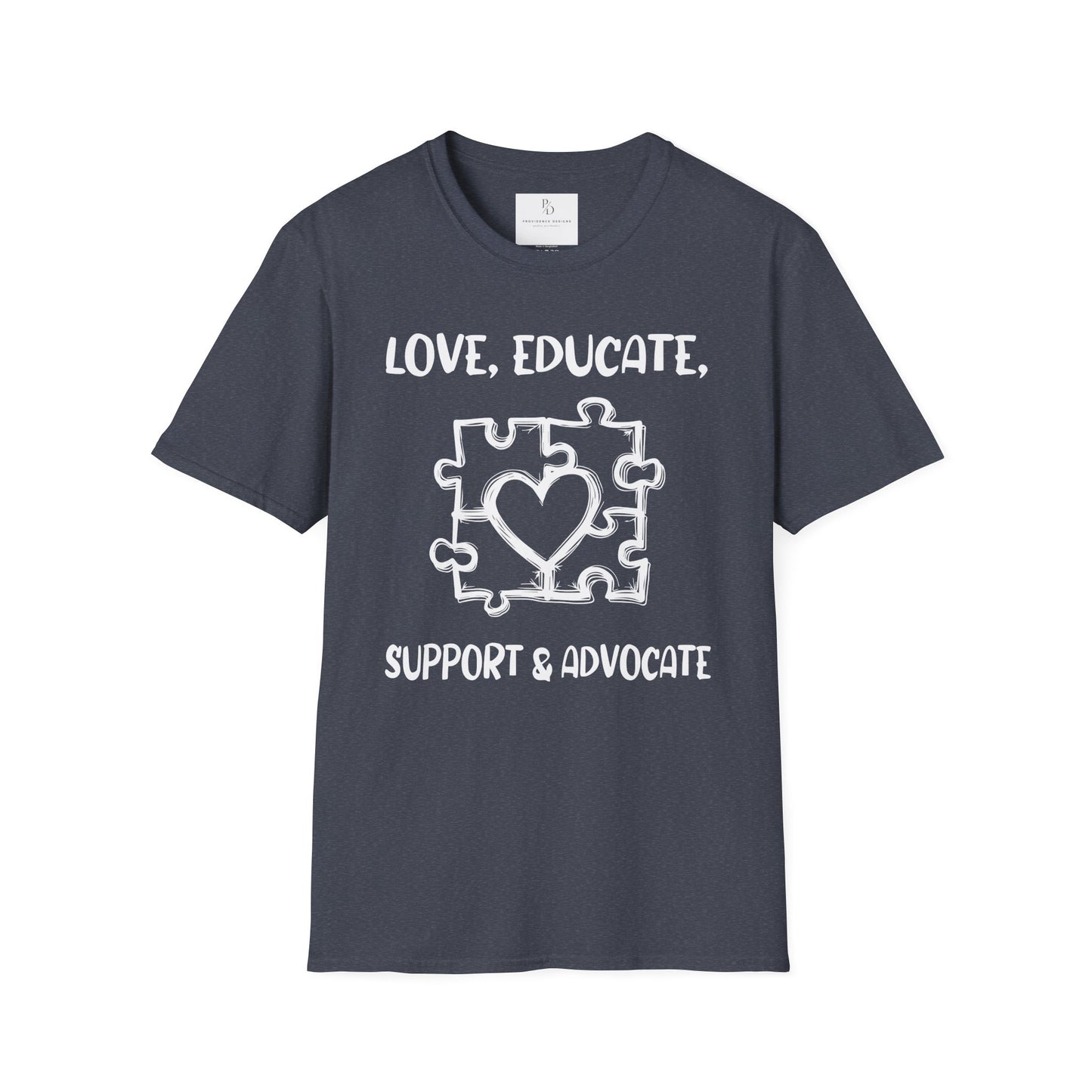 Love, Educate, Support & Advocate Unisex Softstyle T-Shirt