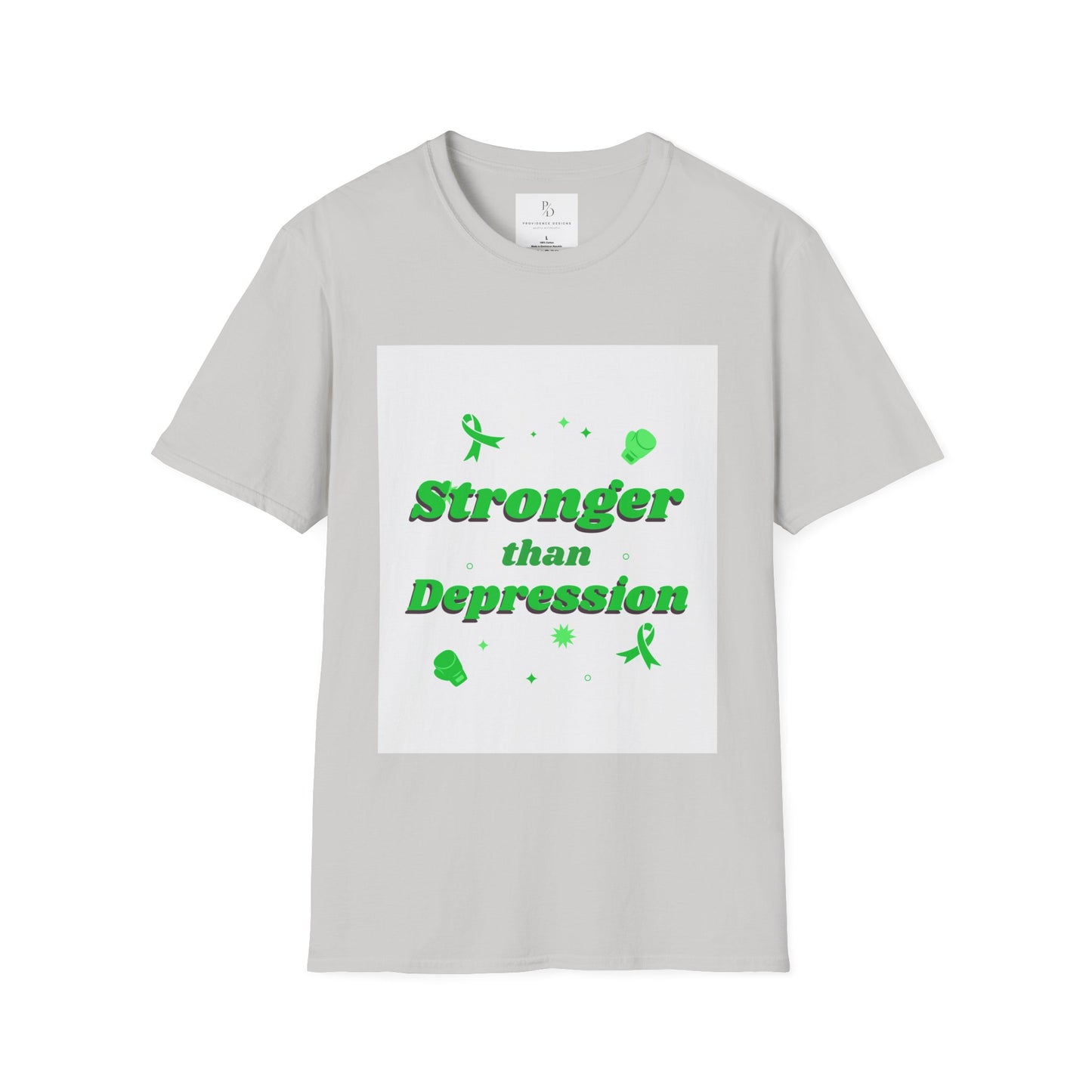 Stronger than depression Unisex Softstyle T-Shirt