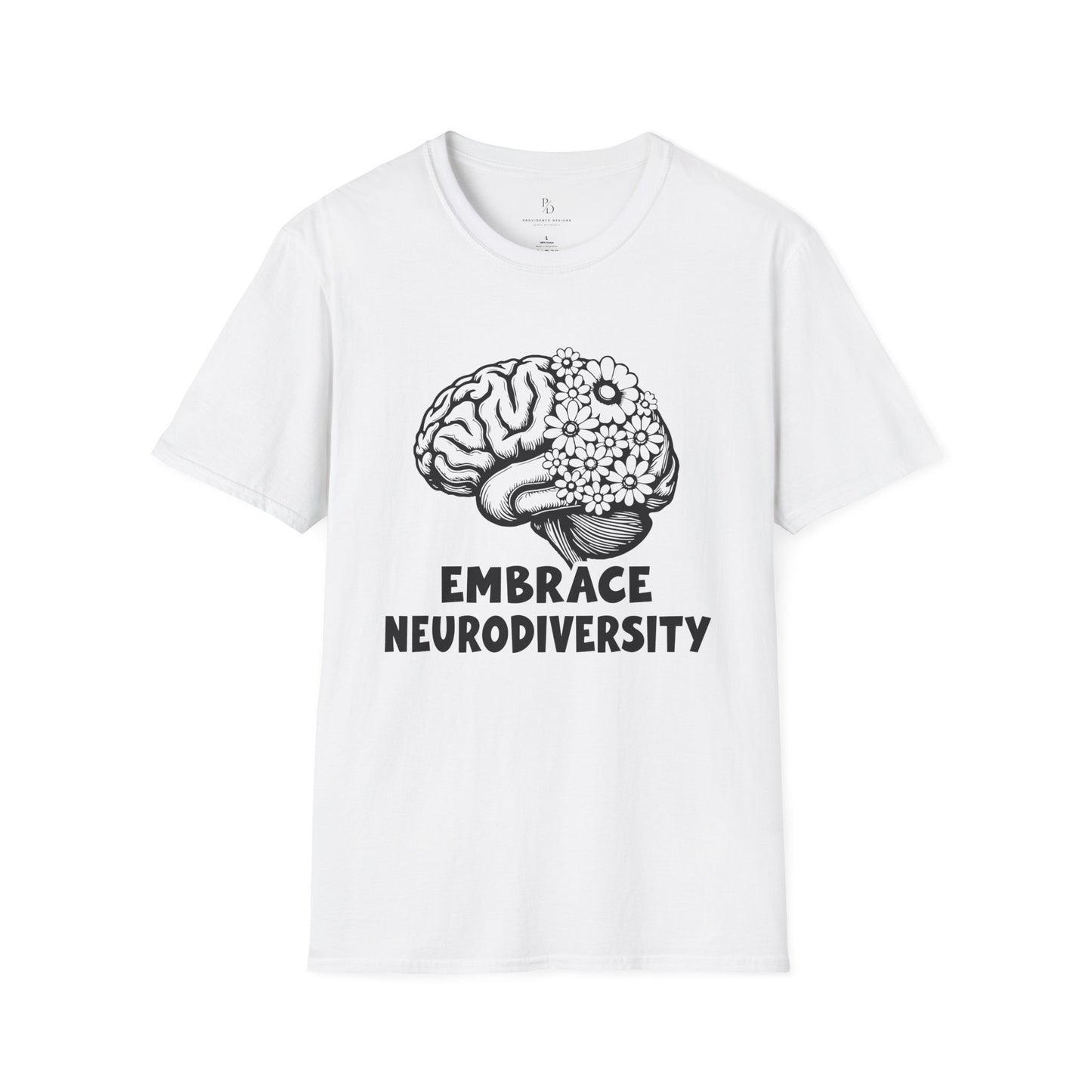 Embrace Neurodiversity Unisex Softstyle T-Shirt - Celebrate Diversity and Inclusion
