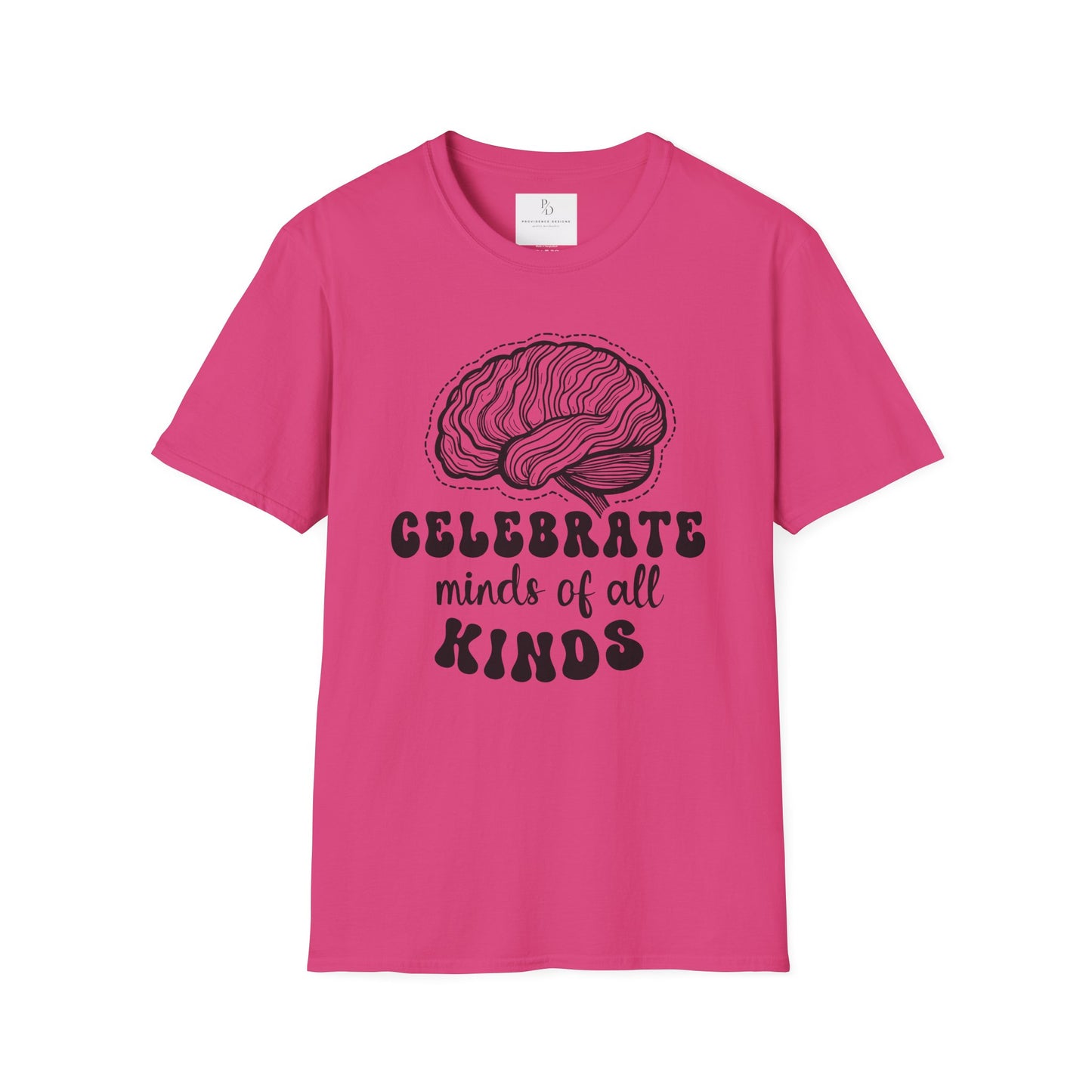 Celebrate Minds of All Kinds T-Shirt | Unisex Softstyle Tee for Awareness & Support